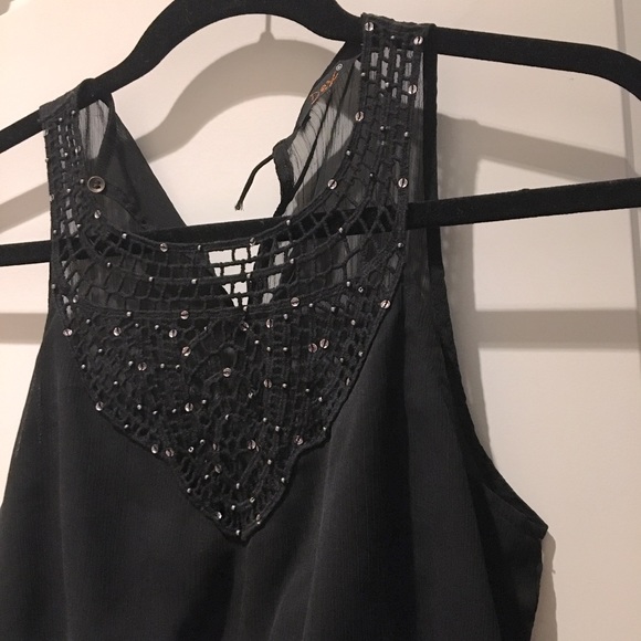 Dex Black Beaded Detail Blouson Dress - Picture 3 of 12